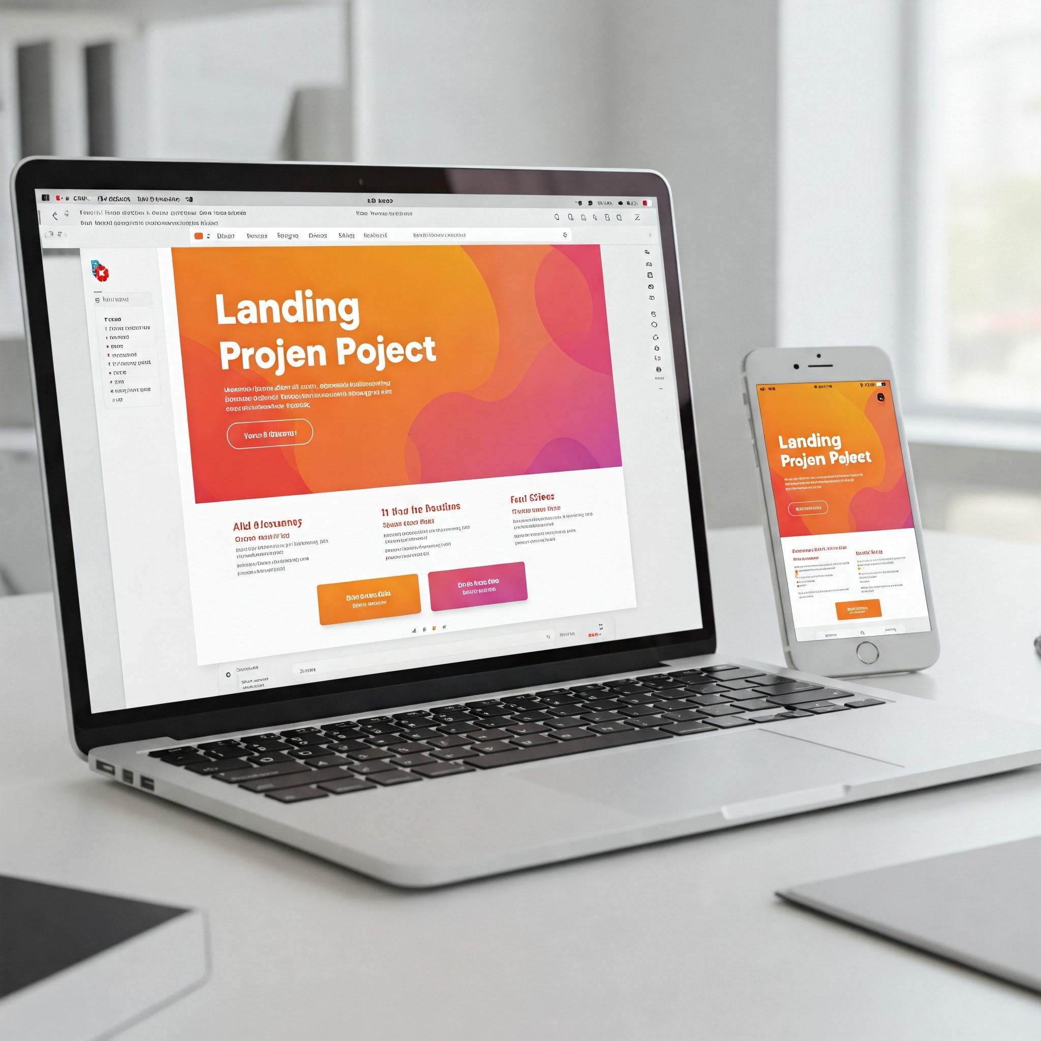 Landing page websites - Modern travel booking platform